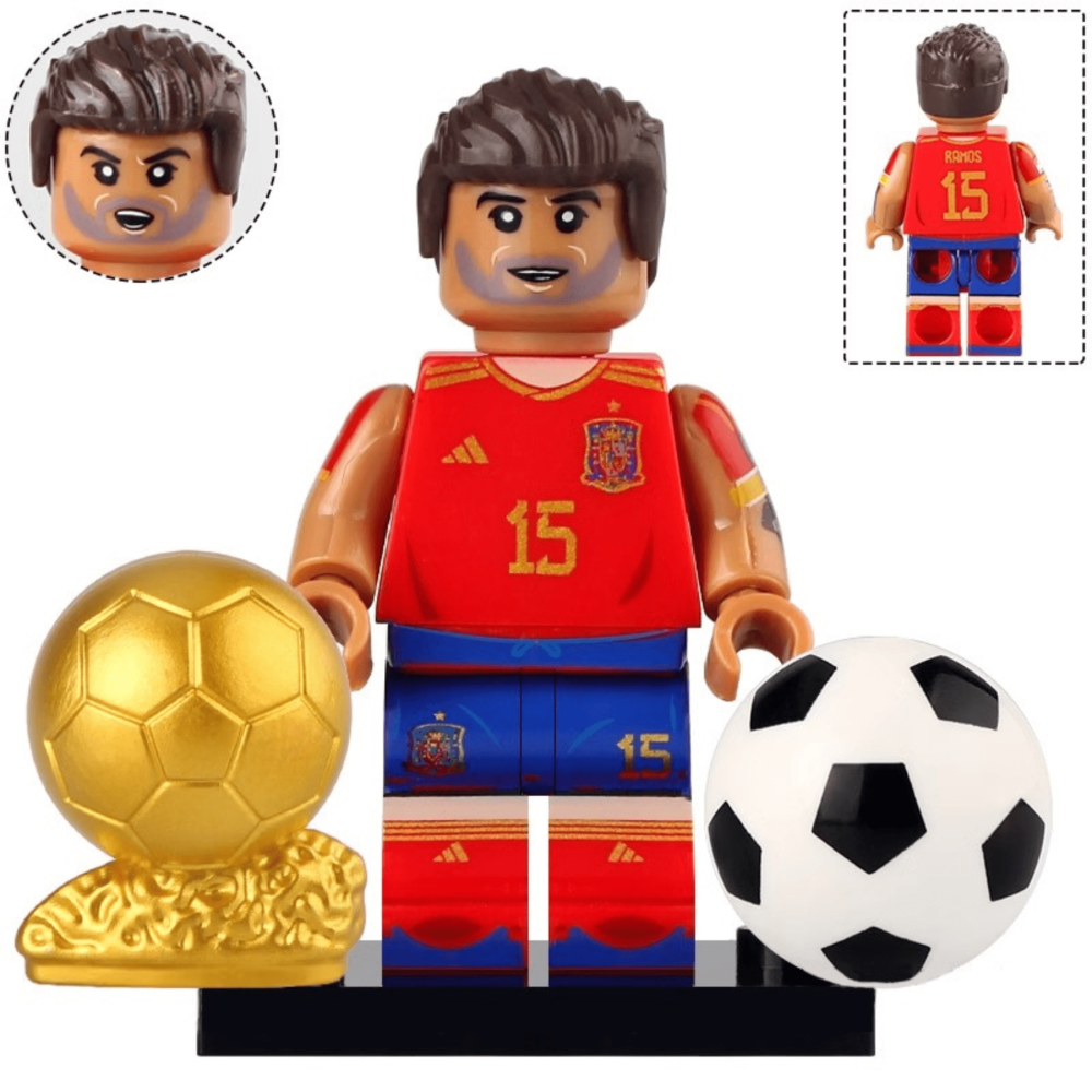 FIFA Football All-Star Block Figures Set of 8pcs With Trophy & Accessories 24