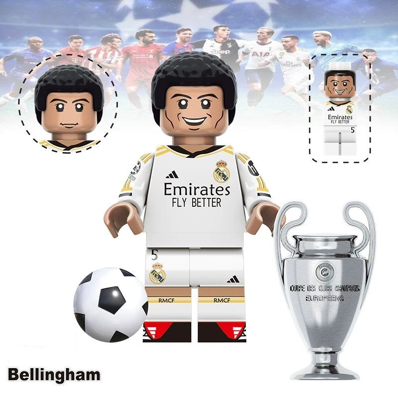 20PCS Football Legends Inspired  Set - Soccer Star Building Block Figures