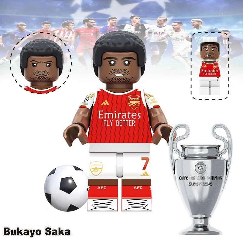 20PCS Football Legends Inspired  Set - Soccer Star Building Block Figures