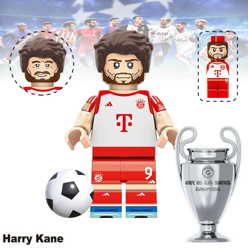 20PCS Football Legends Inspired  Set - Soccer Star Building Block Figures