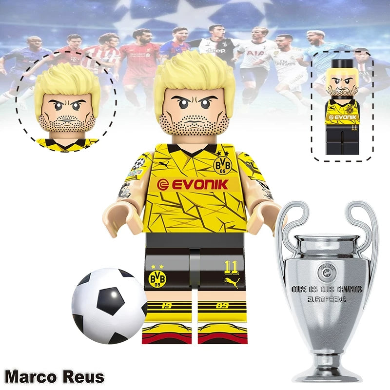 20PCS Football Legends Inspired  Set - Soccer Star Building Block Figures