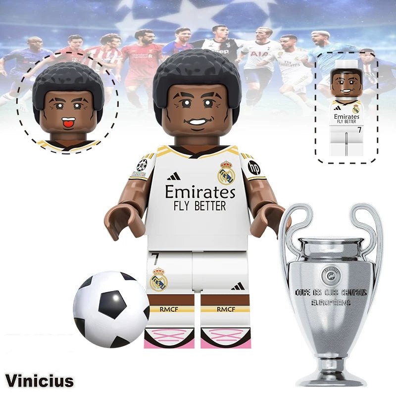 20PCS Football Legends Inspired  Set - Soccer Star Building Block Figures