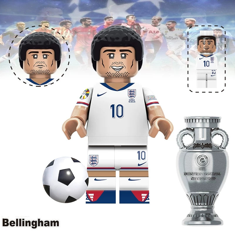 20PCS Football Legends Inspired  Set - Soccer Star Building Block Figures