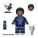 Soccer Star Building Block Figures with Trophies & Soccer Balls