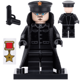 WWII Soviet Red Army Soldier Building Block Figures Set with Weapons & Accessories