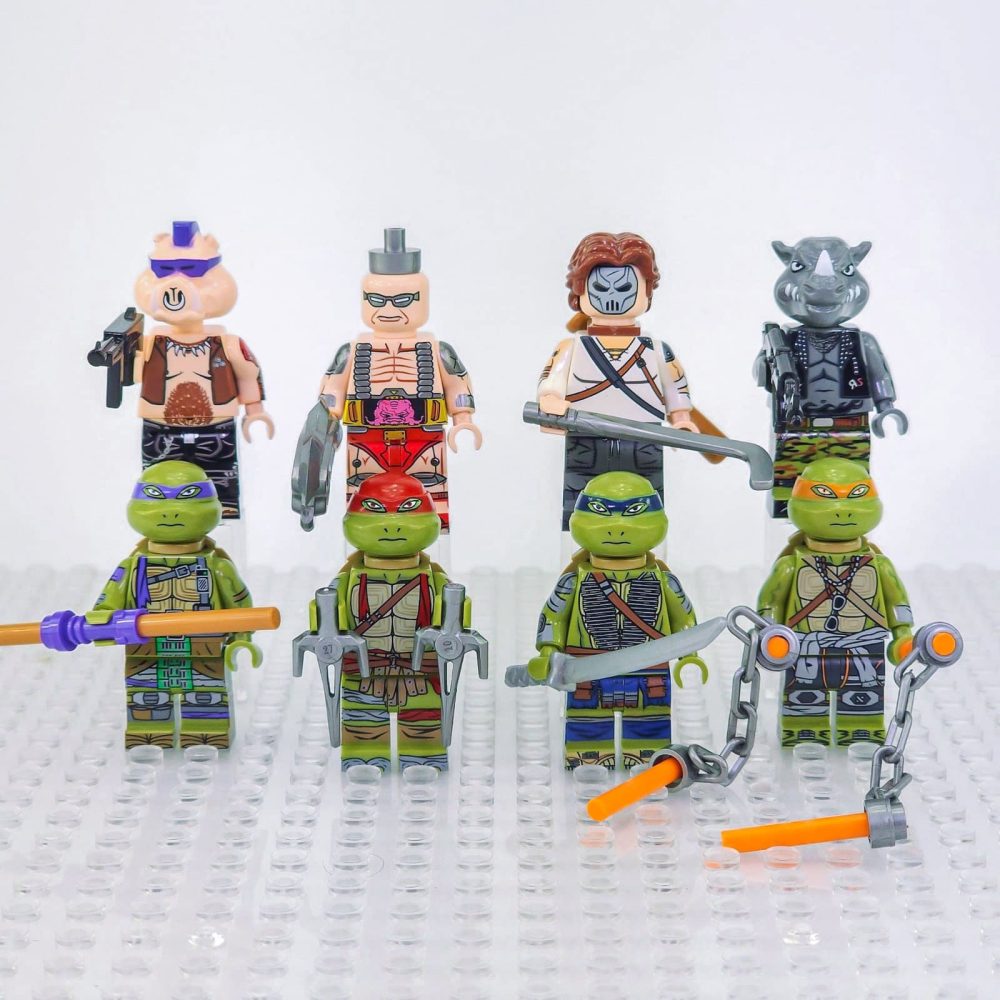 Teenage Mutant Ninja Turtles Block Figures Set of 8pcs