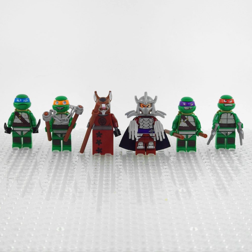 Teenage Mutant Ninja Turtles Splinter Shredder Block Figures Set