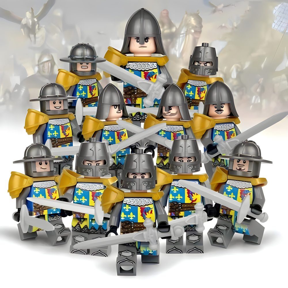 The Dauphin Charles V French Castle Knights Block Figures Set of 12pcs