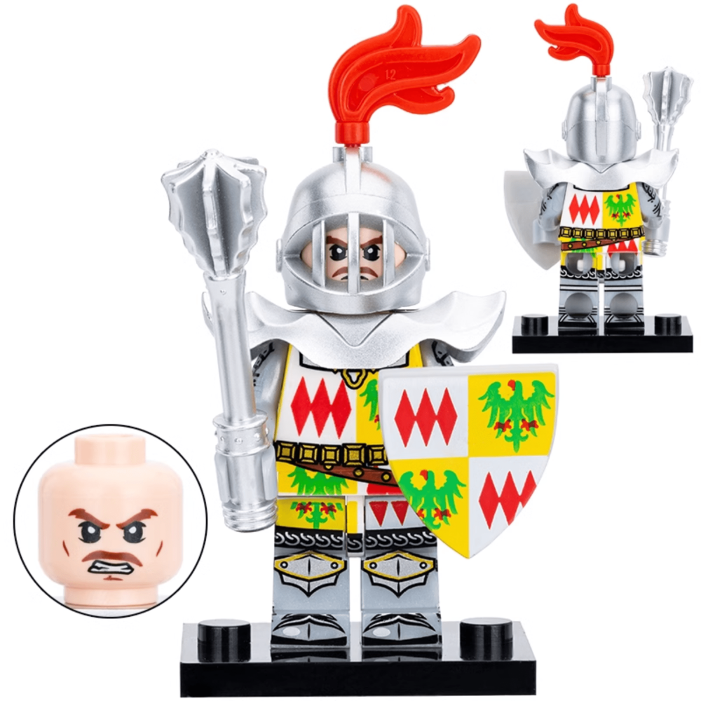Assorted Medieval and Crusader Block Figures Set