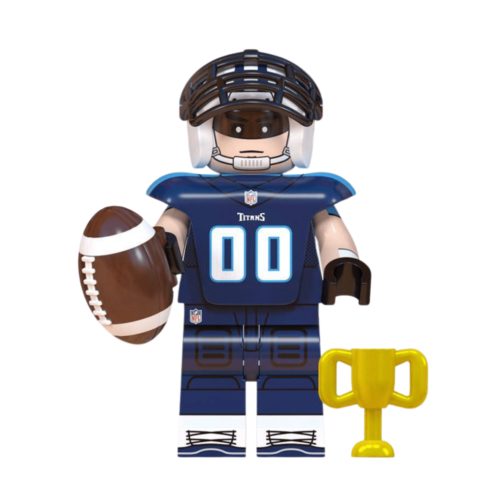NFL Football Players Block Figures Set of 16pcs with Super Bowl Trophy Accessories