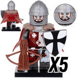 Crusades Knights of Tripoli Block Figures  Set