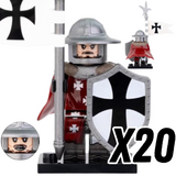 Crusades Knights of Tripoli Block Figures  Set