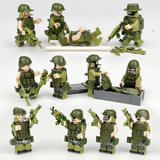 US Elite Jungle Patrol Unit Block Figures Set