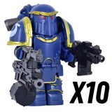 Warhammer Space Marine Mk III Iron Power Armour Block Figures Set
