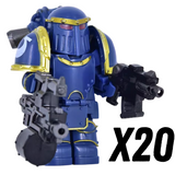 Warhammer Space Marine Mk III Iron Power Armour Block Figures Set