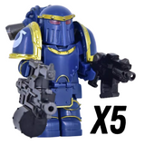 Warhammer Space Marine Mk III Iron Power Armour Block Figures Set