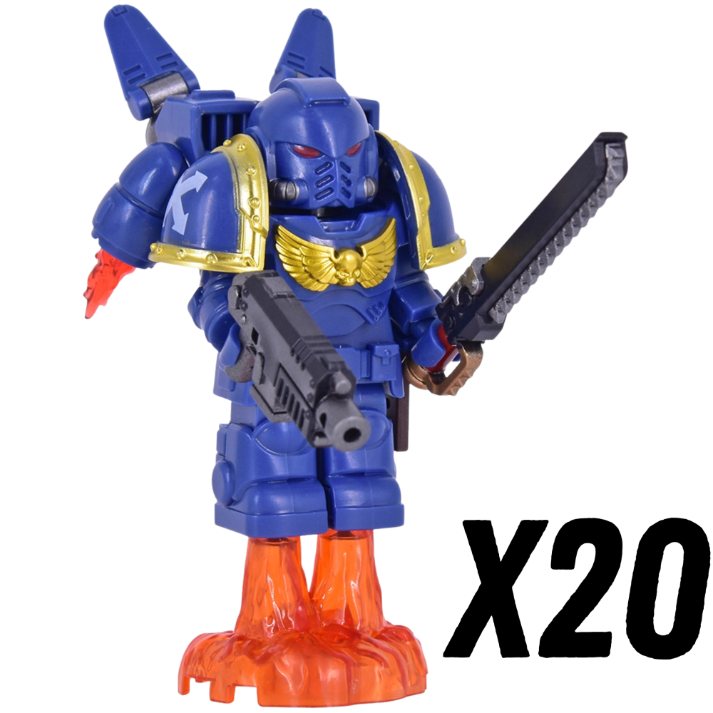Warhammer Space Marine Terminator Jetpack Block Figures Set