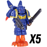 Warhammer Space Marine Terminator Jetpack Block Figures Set