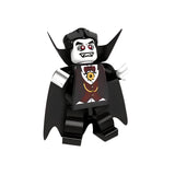 Happy Halloween Spooky Season Wacky Witch Zombie Werewolf Block Figures Set