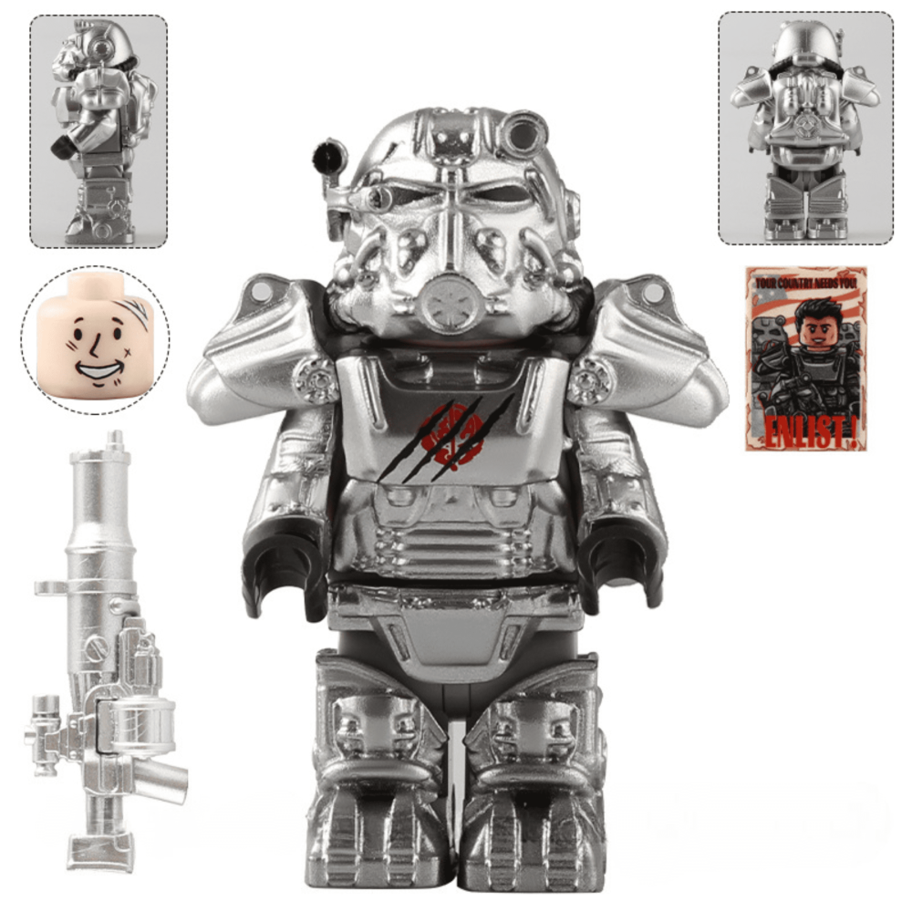 Fallout T60 Power Armor Variants Minifigure Set