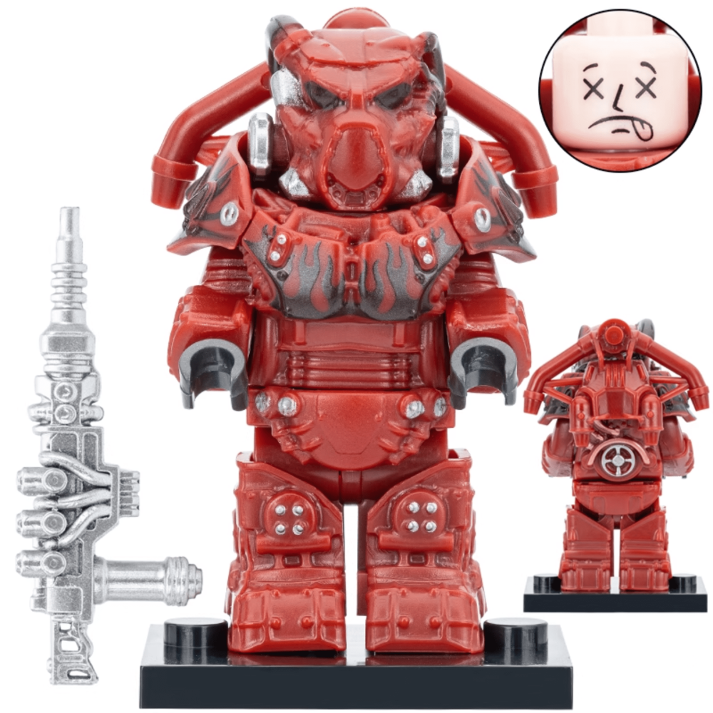 Fallout X-01 Power Armor Variants Block Figures Set