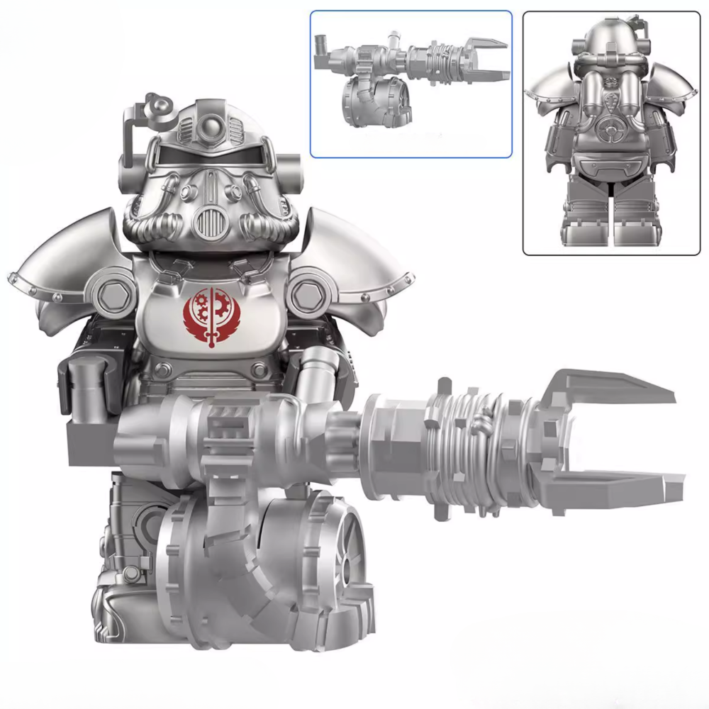 Fallout T-51 Power Armor Mecha Block Figures Set