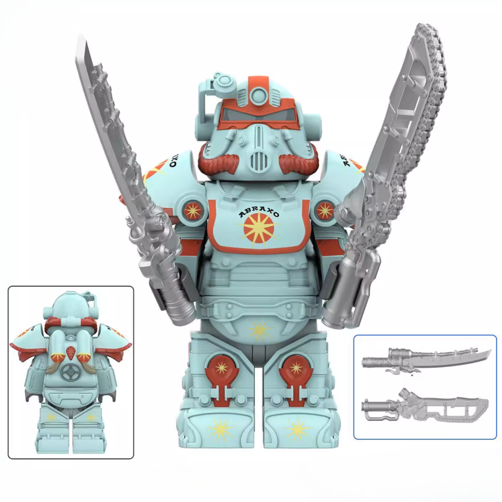 Fallout T-51 Power Armor Mecha Block Figures Set