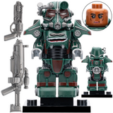 Fallout T-45 & NCR Salvaged Power Armor Block Figures Set of 8pcs