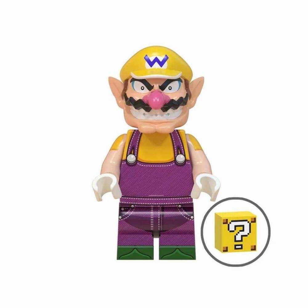 Super Mario Brothers Bowser Mario Luigi Toad Princess Yoshi Block Figures Set