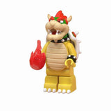 Super Mario Brothers Bowser Mario Luigi Toad Princess Yoshi Block Figures Set