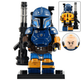 Space War Theme Paz Vizsla Mandalorian Heavy Infantry Block Figures Set of 9pcs