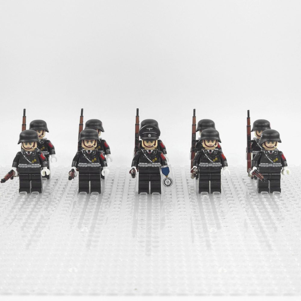 WWII German Honor Guard Soldiers Block Figures Set