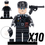 WWII German Military Infantry Building Block Block Figures Set