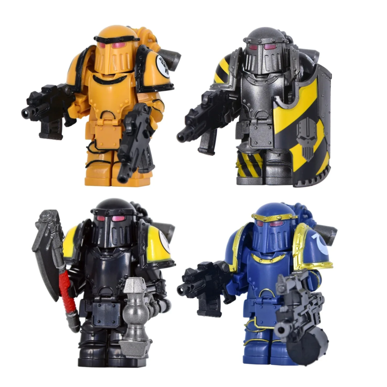 Warhammer Space Marine Mk III Iron Power Armour Block Figures Set