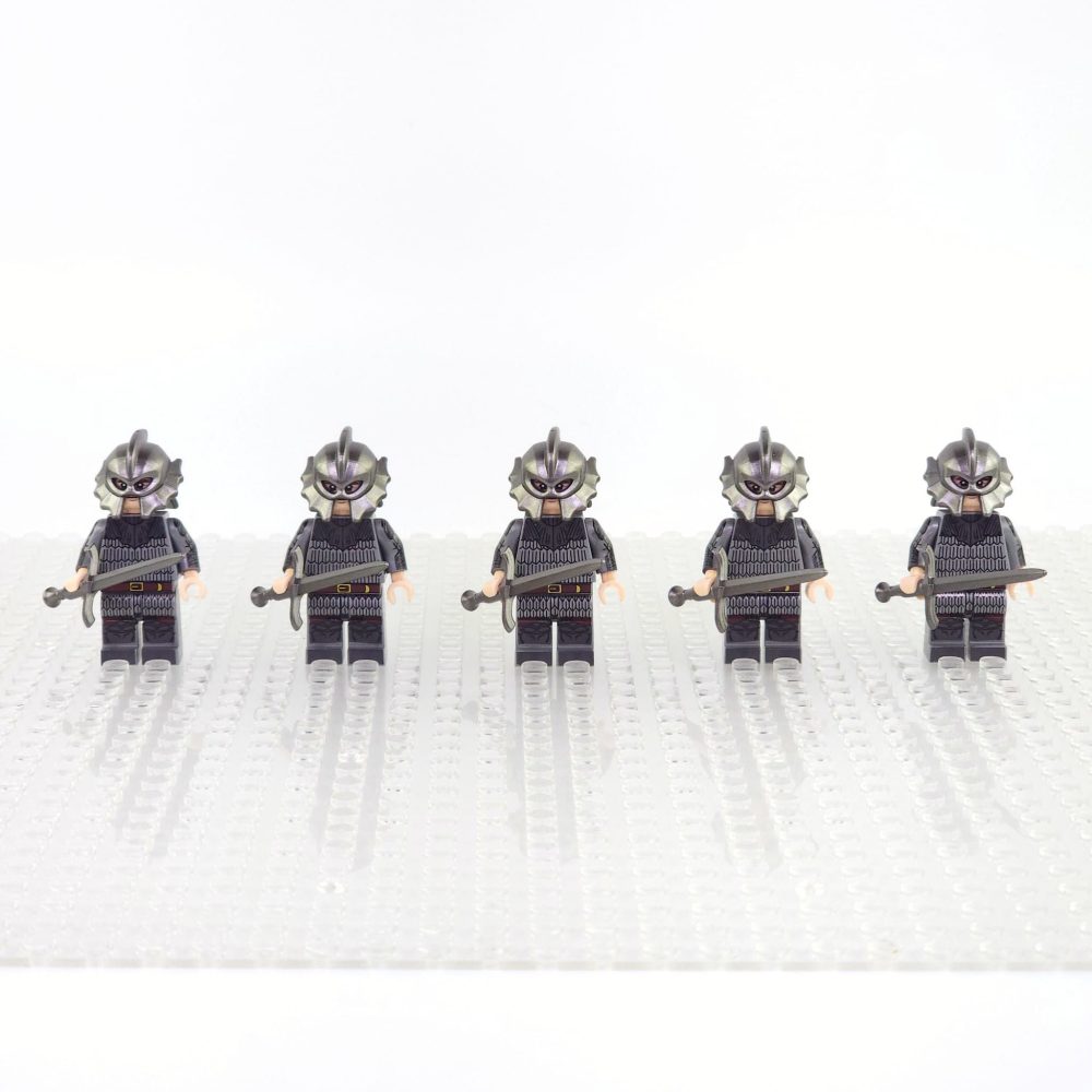 War of the Roses House of Lancaster Swordsman Block Figures