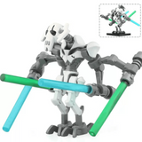 Space War Theme General Grievous Block Figures Including Lightsaber Weapons Accessories