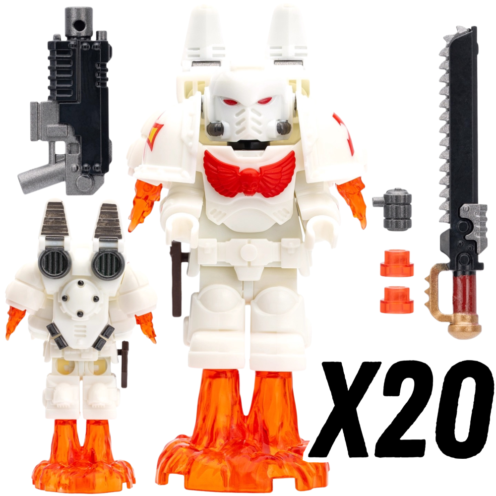 Warhammer Jump Pack Space Marine Terminator Block Figures Set