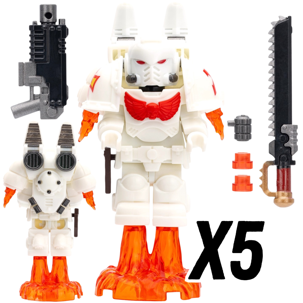 Warhammer Jump Pack Space Marine Terminator Block Figures Set