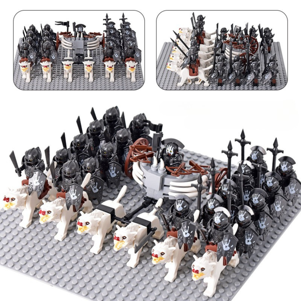 Lord of the Rings  Uruk-Hai Chariot Legions Block Figures Set