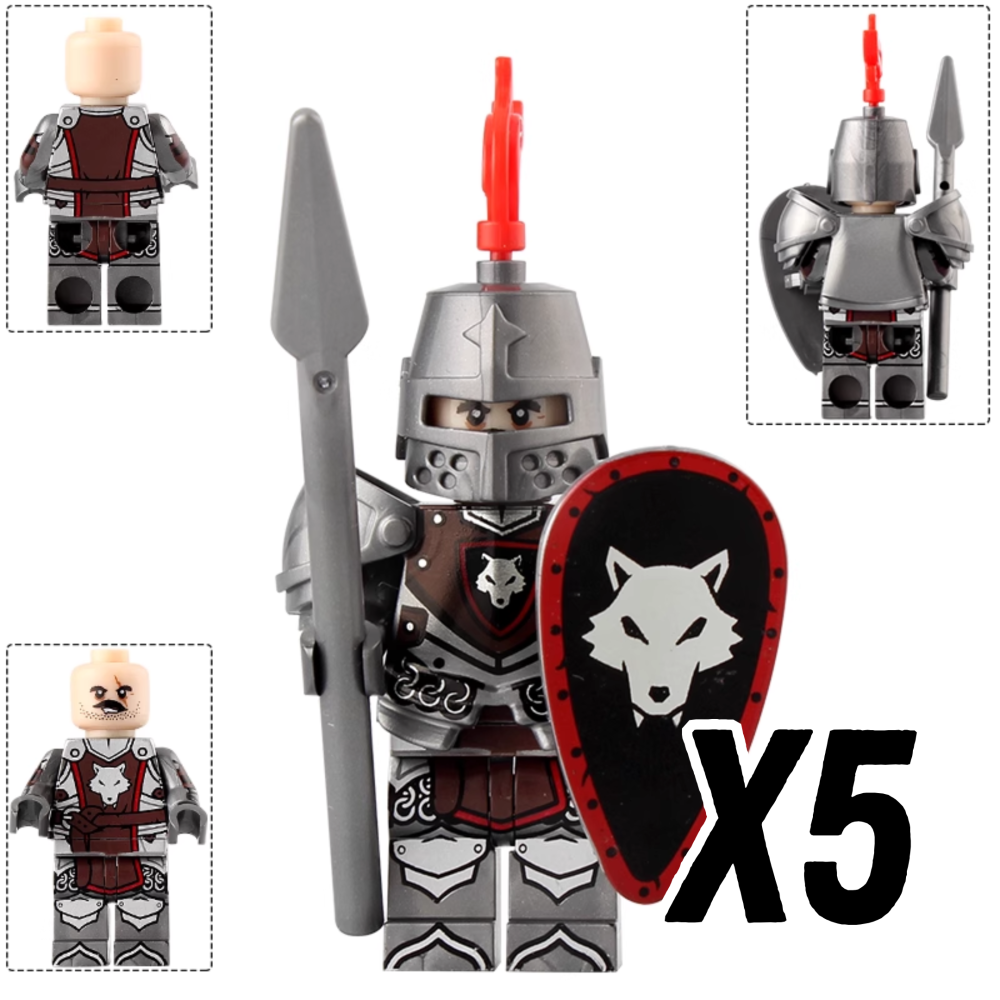 Medieval Castle Knights Block Figures