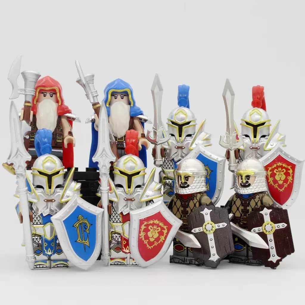 World of Warcraft Alliance Footmen Militia & Riflemen Block Figures Set