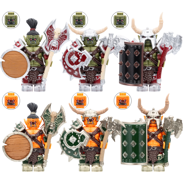 World of Warcraft Orc Horde Block Figures Set of 6pcs