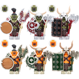 World of Warcraft Orc Horde Block Figures Set of 6pcs