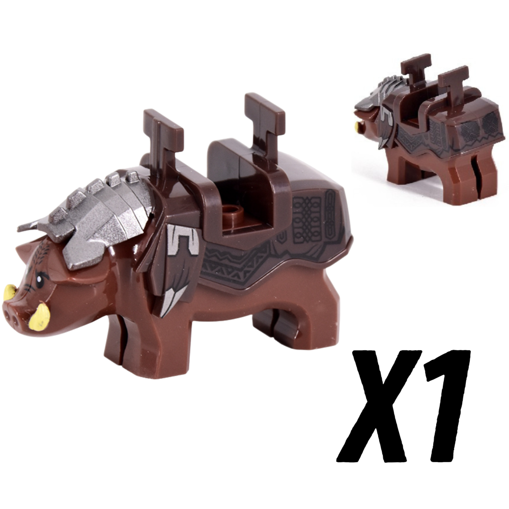 Lord the Rings Wargs, Boars and War Goat Mounts for Block Figures