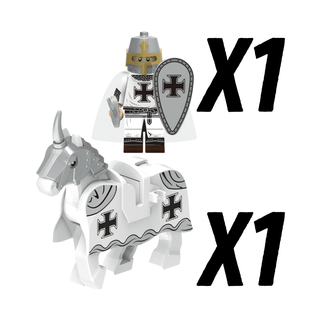 Teutonic Knight Riders Block Figures Set