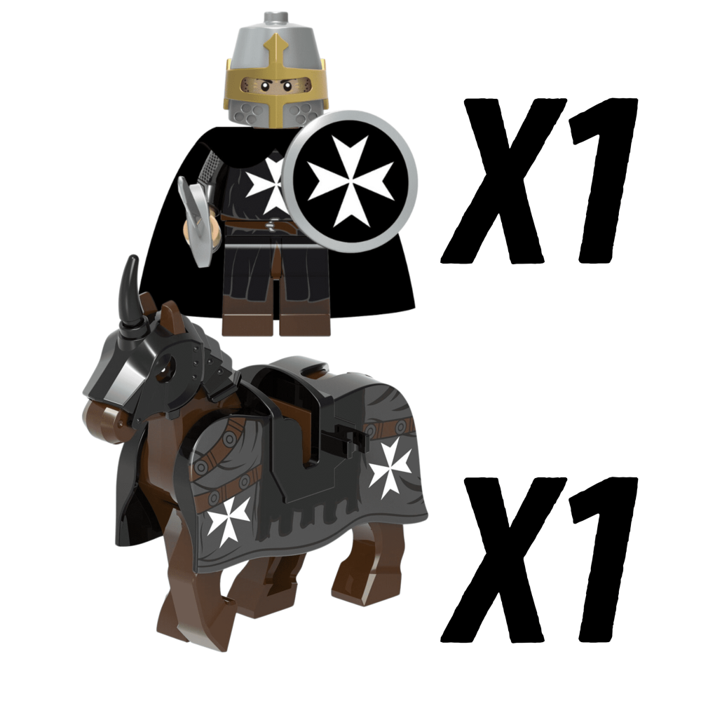 Knights Hospitallers Riders Block Figures Set of 10pcs