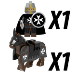 Knights Hospitallers Riders Block Figures Set of 10pcs