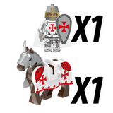Knight Templar Riders Block FiguresSet of 10pcs