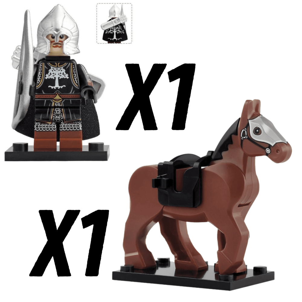 Lord the Rings Gondor Archers With Mounts Block Figures Set 10pcs
