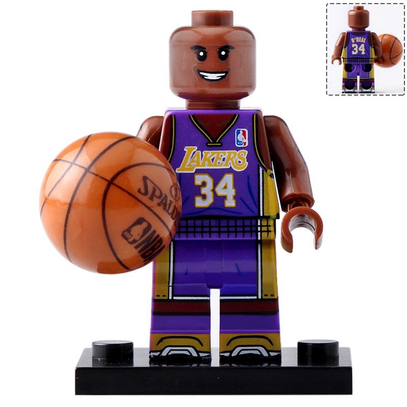 NBA Basketball Block Figures Set of 9pcs with Basketball Accessory